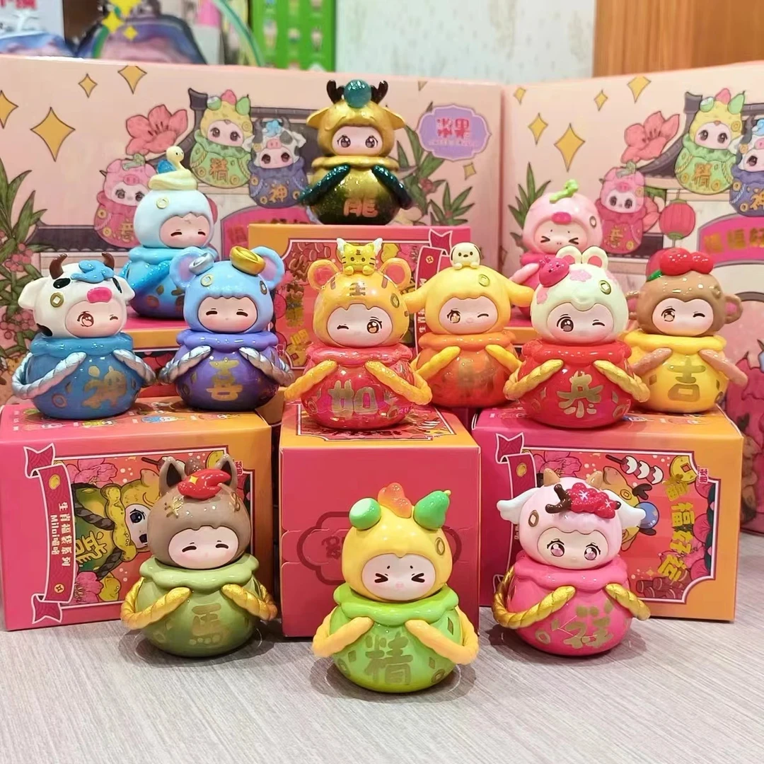 【找动物】喵咯十二生肖福福好运系列潮玩手办盲盒