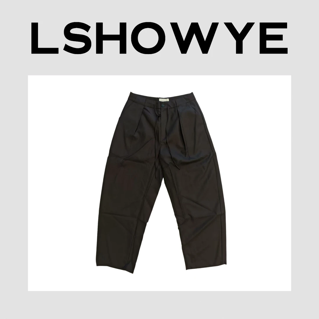 LSHOWYE｜抽绳羊毛西装裤 25012
