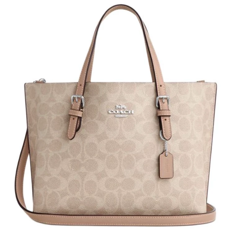 99新 COACH/蔻驰 M0llie 25女士单肩斜跨托特包Tote购物袋