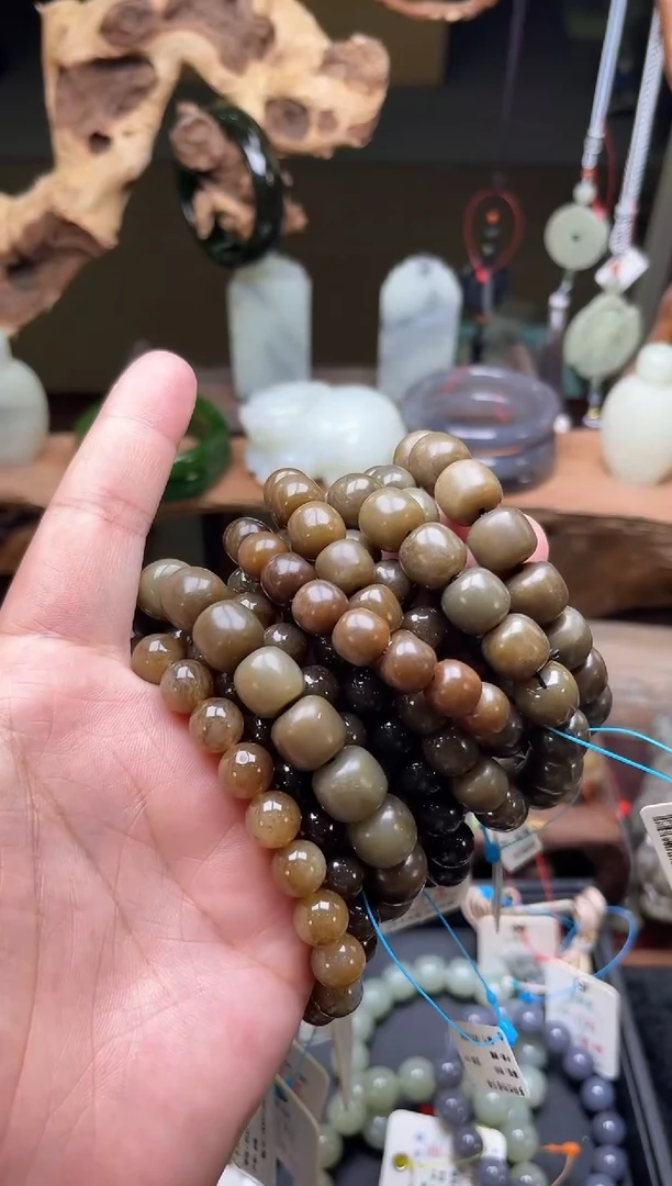 【闪购商品】和田玉手串未镶嵌多珠型糖串 多样性发一