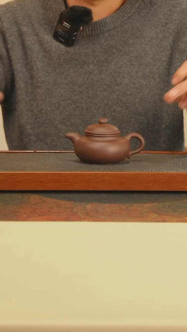 【闪购商品】紫砂茶壶老紫泥寿珍仿古