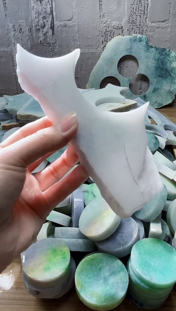 裸石翡翠天然翡翠A货石 南 973