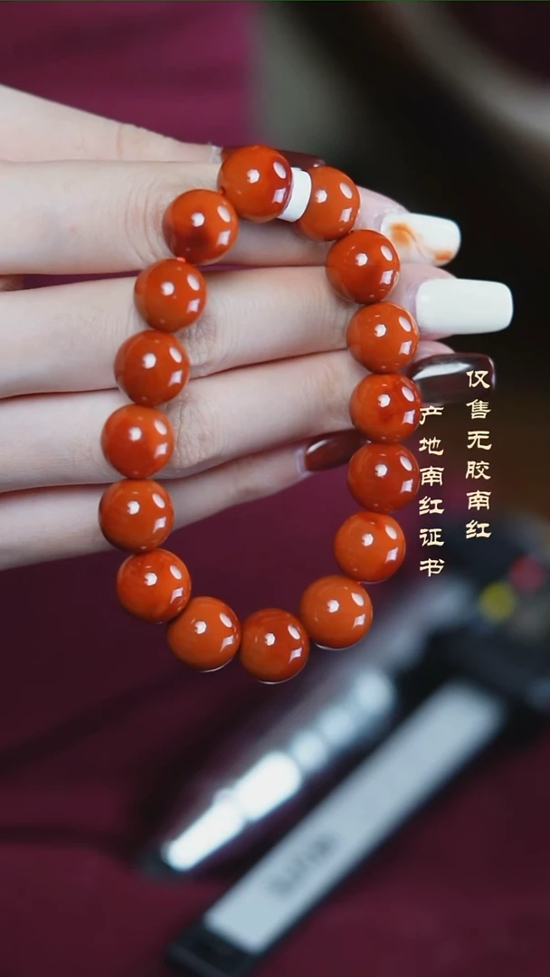 未镶嵌手串南红玛瑙柿子@@SCSZ单-12mS手工