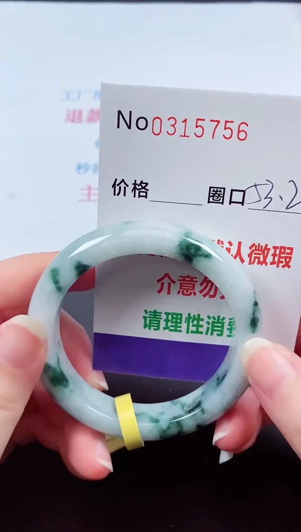 翡翠手镯未镶嵌 0315754