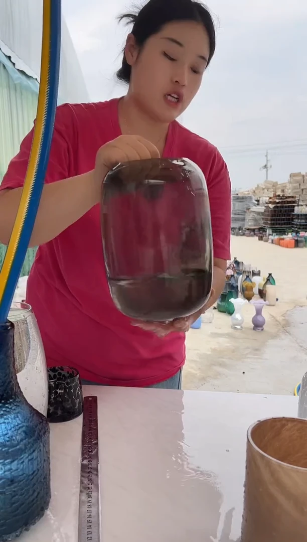 现代客厅摆件玻璃花瓶