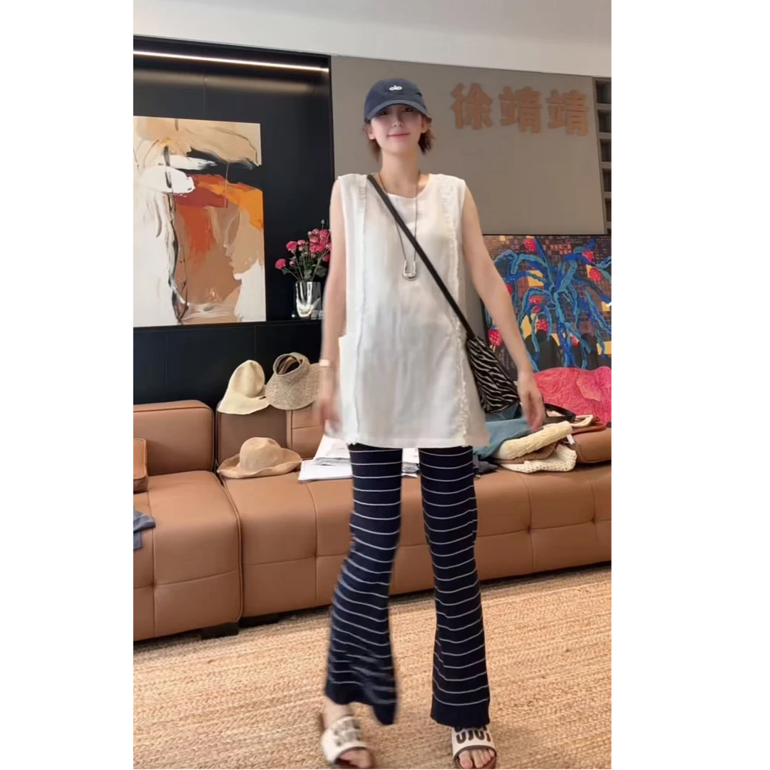 徐靖靖【自然元素】新款无袖背心裙小众高级感夏季时尚上衣2506185