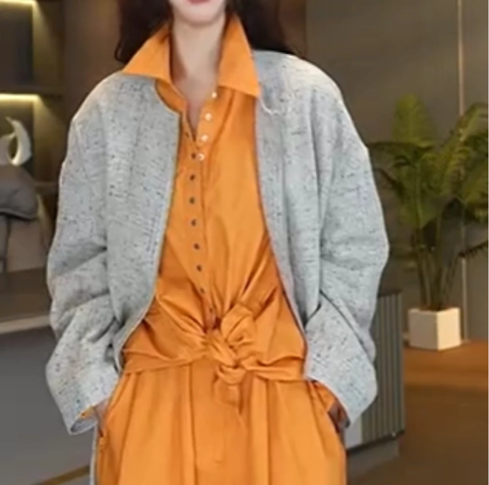 【短款气质宽松外套】  JWCCWT01款设计师百搭休闲