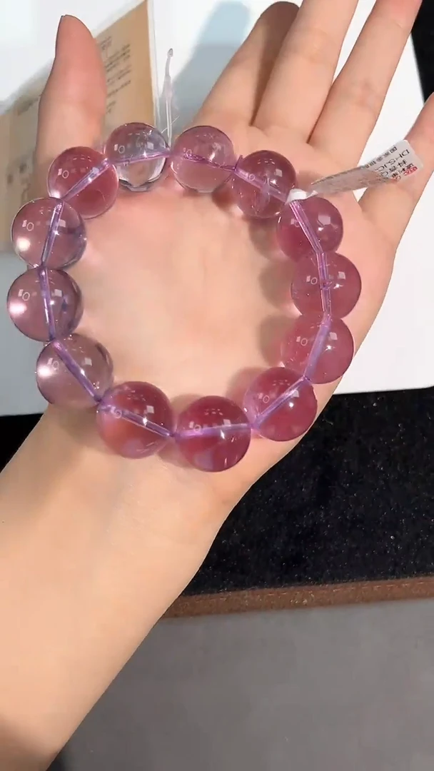 水晶手链未镶嵌32号玻利维亚紫水单圈17mm