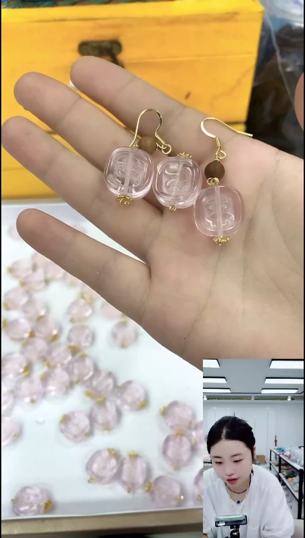 玛瑙/玉髓颈饰合金0815粉色套装