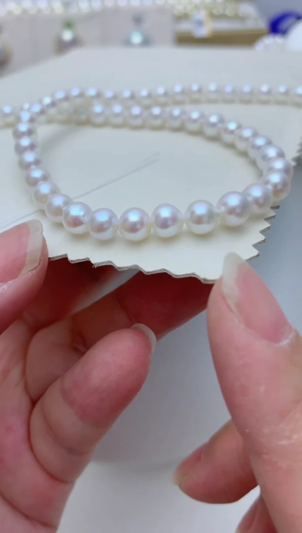 淡水珍珠未镶嵌项链e24