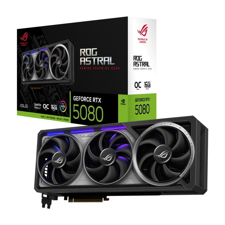 华硕RTX5080 OC 16G黄金夜神白夜神电竞特工大师系列游戏设计显卡