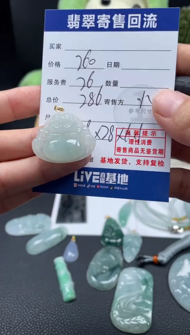 颈饰18K金镶嵌翡翠10150148