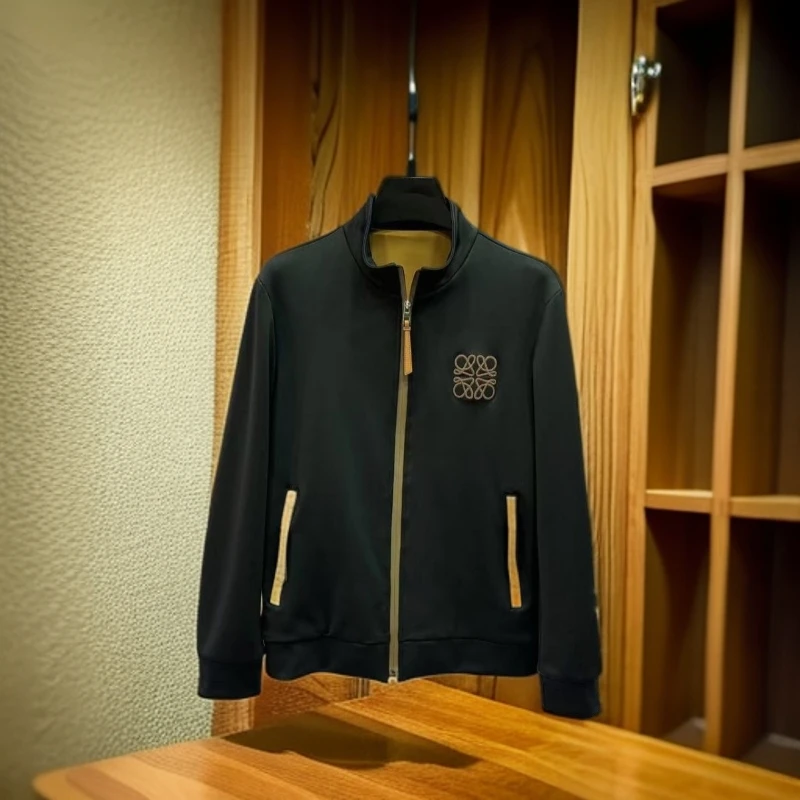 【高品质轻奢】男士外套秋季新款宽松百搭潮牌长袖夹克刺绣运动