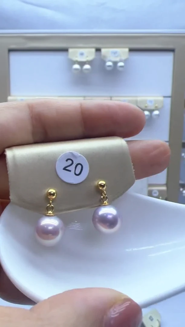 【闪购商品】淡水珍珠耳饰银S925镶嵌20