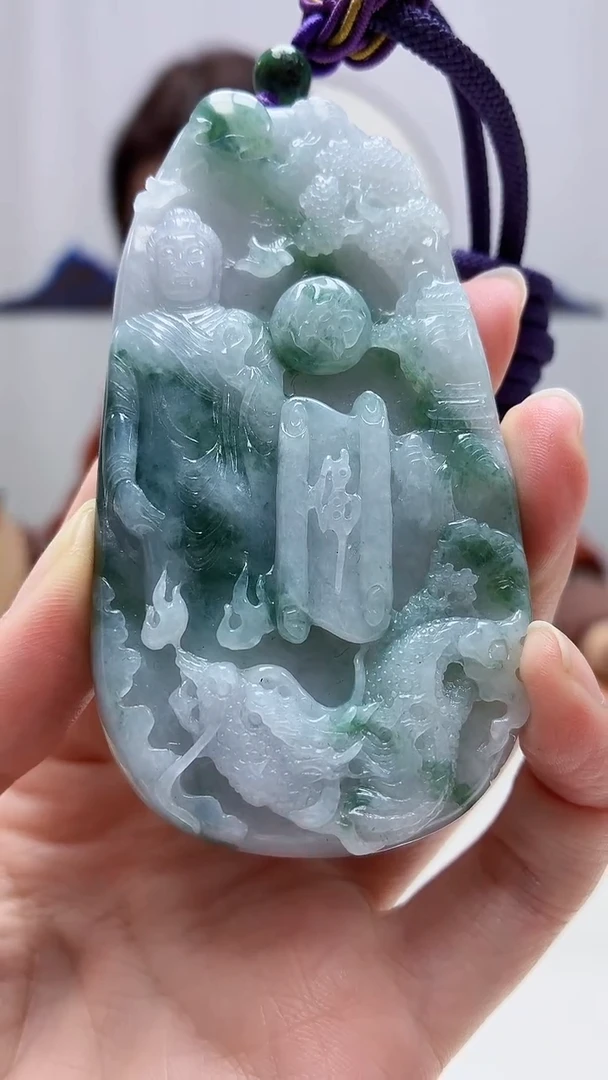 未镶嵌定制翡翠4829zm-毛货挂件34