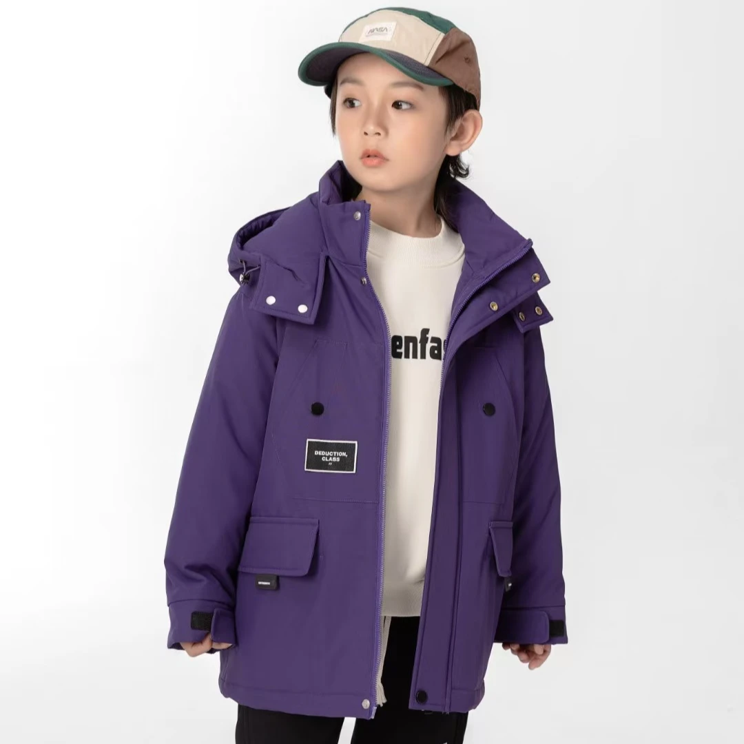 63983高端专享老林家天花板夹棉外套紫色