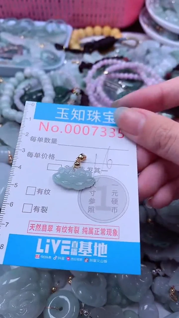 翡翠未镶嵌吊坠(不含链)7335