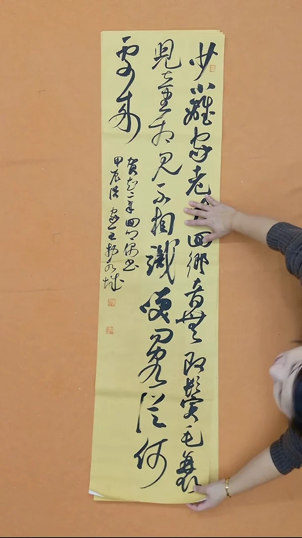 书法陈家全 河南 34*138 四平尺