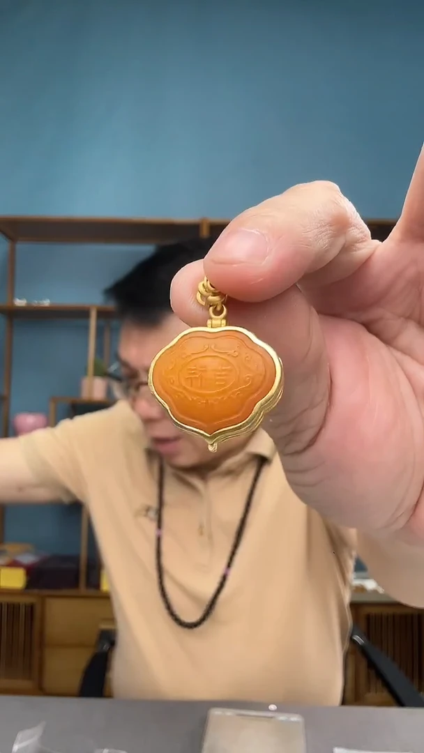 裸石琥珀未镶嵌19（有瑕介意勿拍）