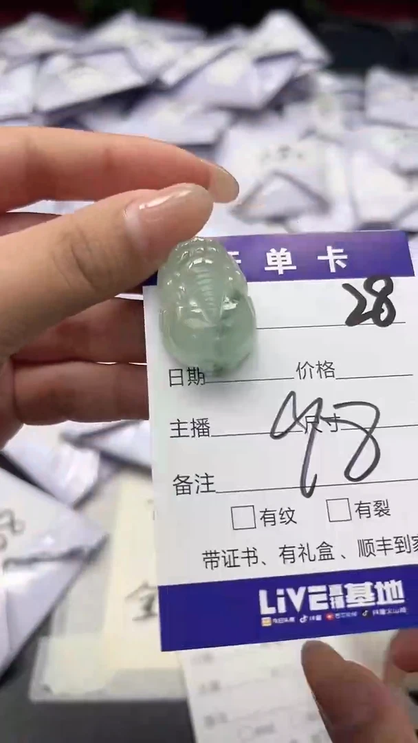 翡翠未镶嵌颈饰高端甄选（一物一图）28