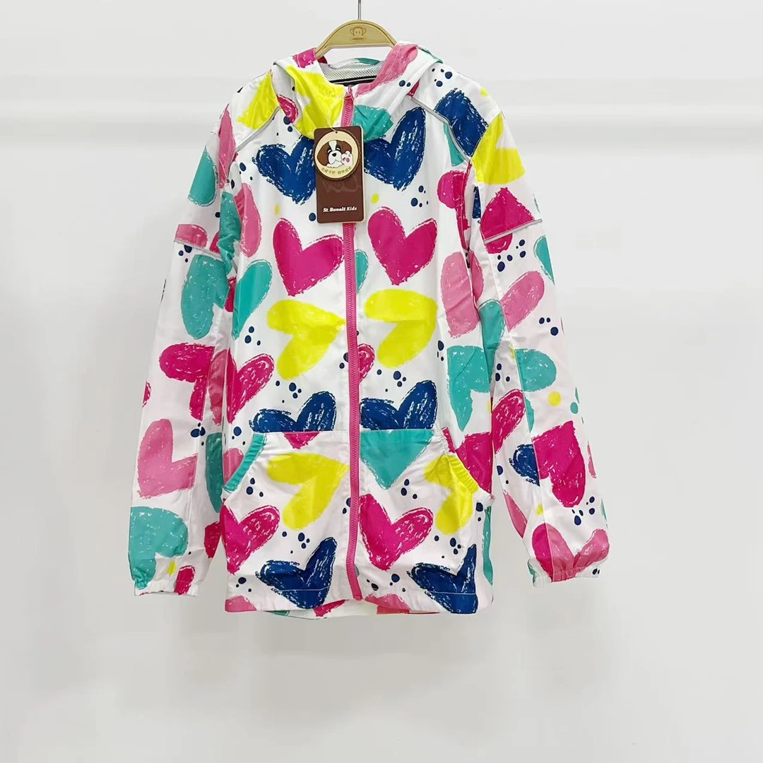 男女童时尚休闲印花卡通外套