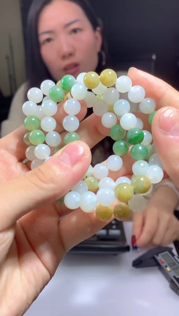 未镶嵌手链翡翠天然缅甸珠串拍一发一
