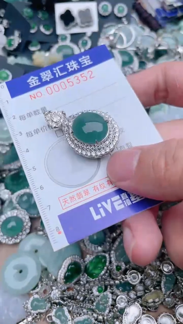 翡翠未镶嵌颈饰5352.......1