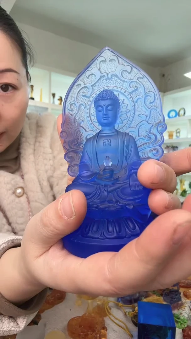 手工艺品琉璃药师佛