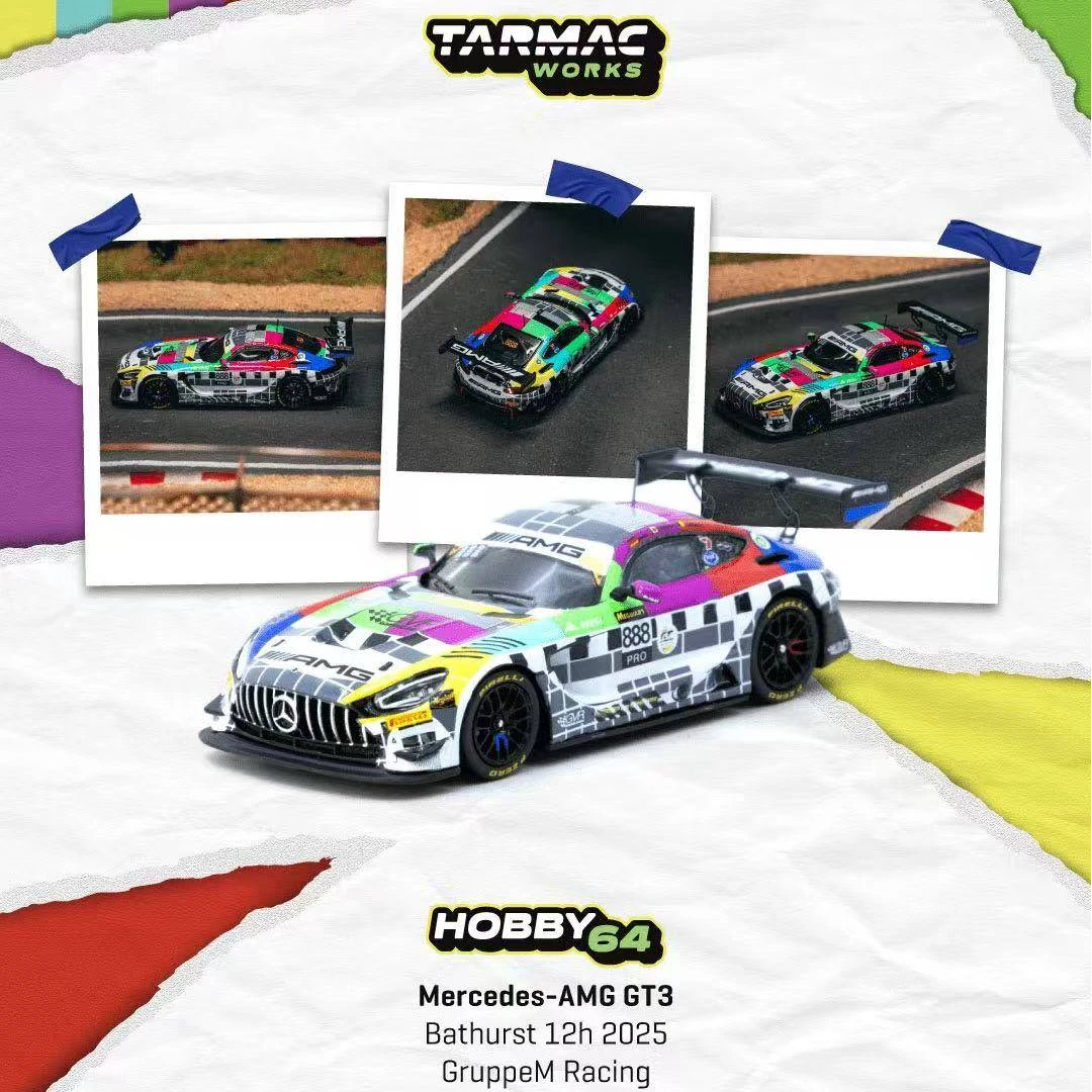 Tarmac Works 1:64 奔驰 AMG GT3 巴瑟斯特 12小时耐力赛合金车模