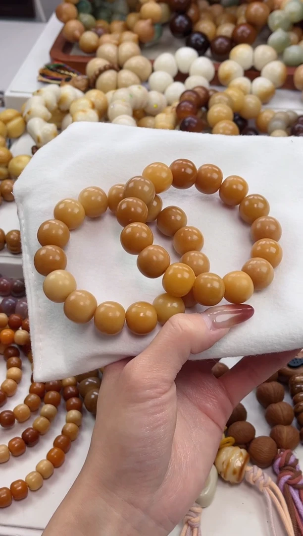 手串菩提根/象牙果d53干磨苹果落地果13*15mm手串