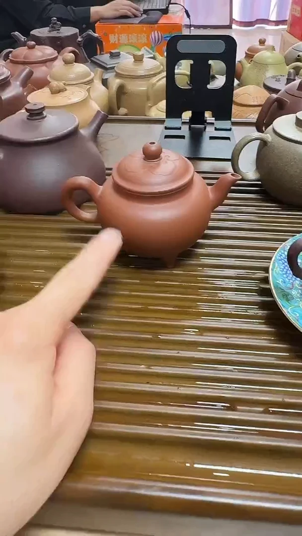 茶壶紫砂清水泥大彬三足140cc左右