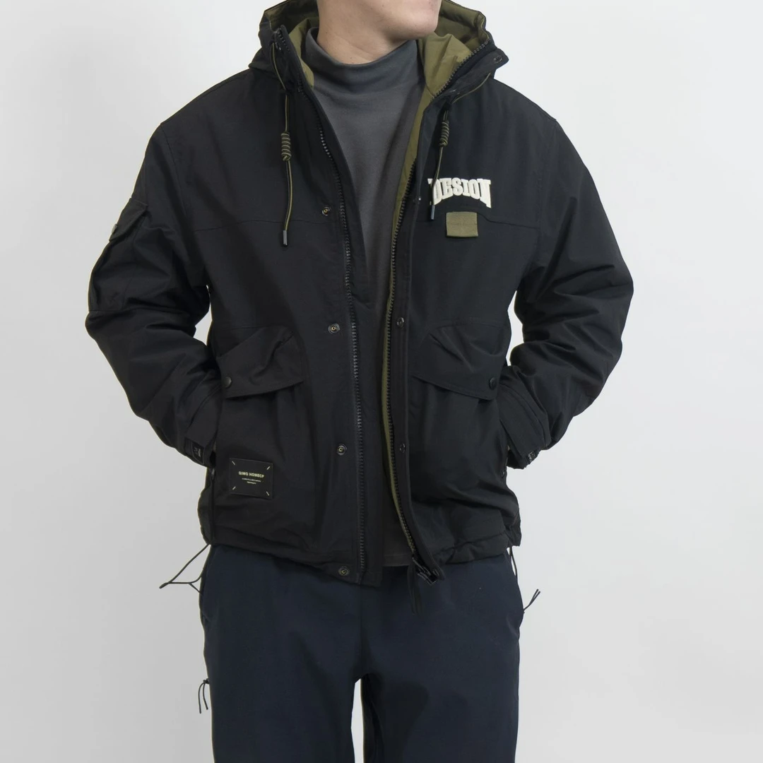 不加棉6便士2 防风防水【1002港式休闲连帽外套】户外休闲运动男女