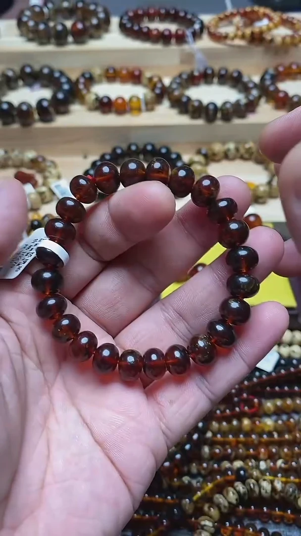未镶嵌琥珀手链抚顺琥珀10+
