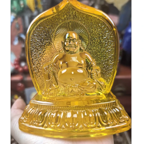 【飞姐精品推荐】琉璃佛公摆件D9910