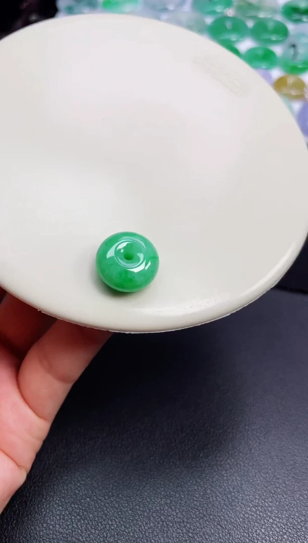 颈饰未镶嵌翡翠【23】平安扣 尺寸 15.8   8mm