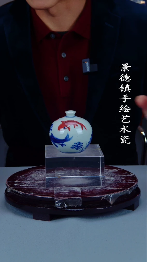 摆件陶瓷景德镇手工手绘陶瓷摆件4