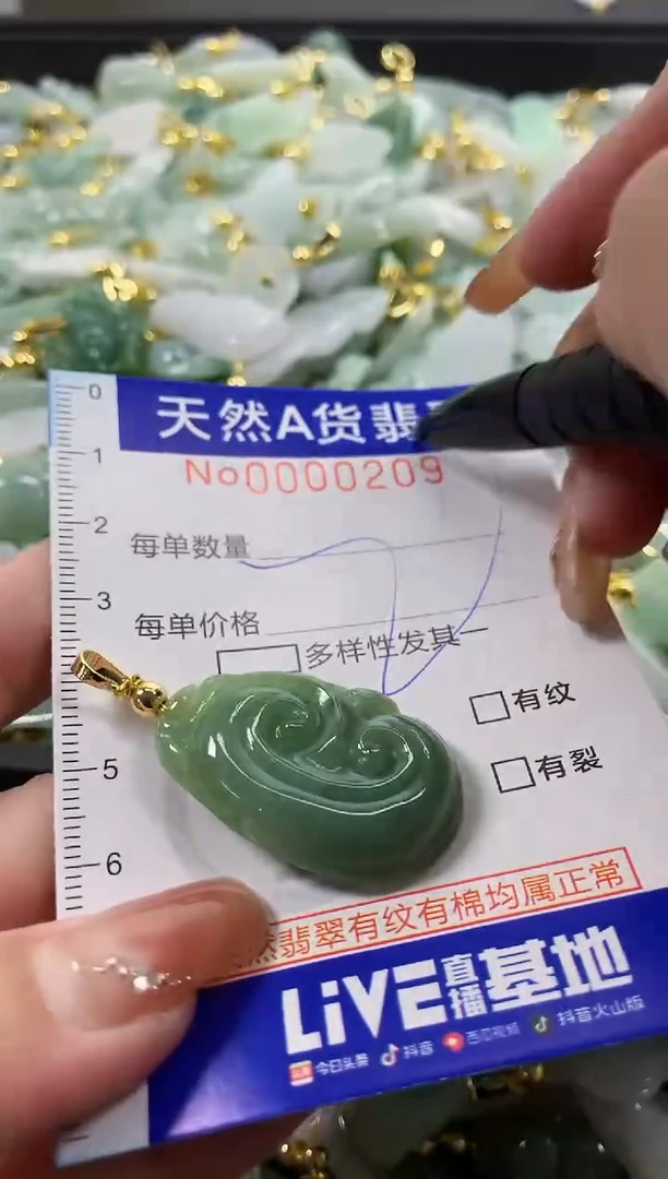 颈饰未镶嵌翡翠天然A货翡翠