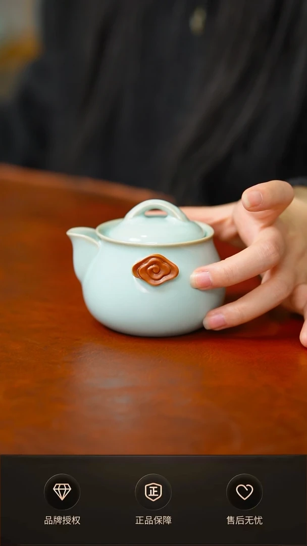 天青新品手抓壶不完美 简装