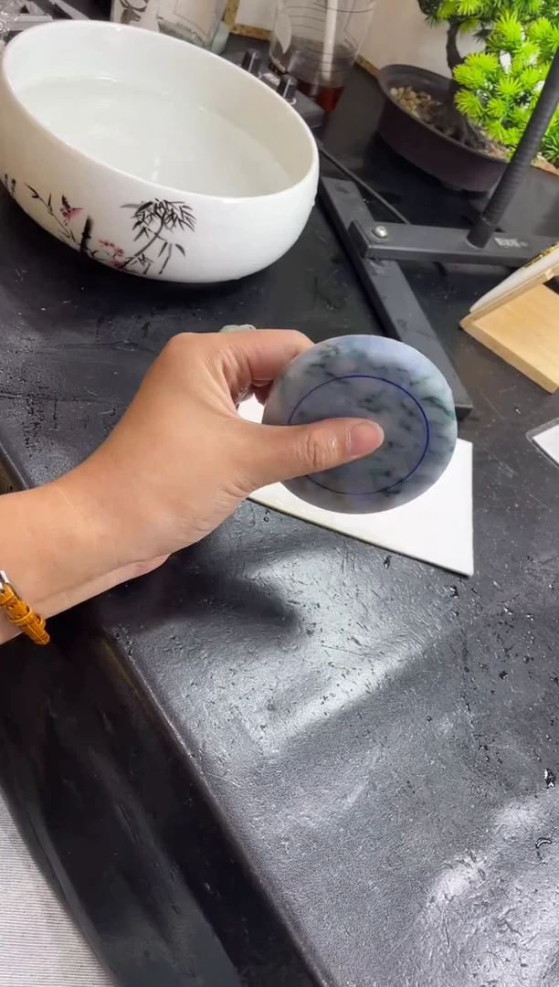 未镶嵌手镯定制翡翠深****ꨄ正圈CHC-SZ28-DZS