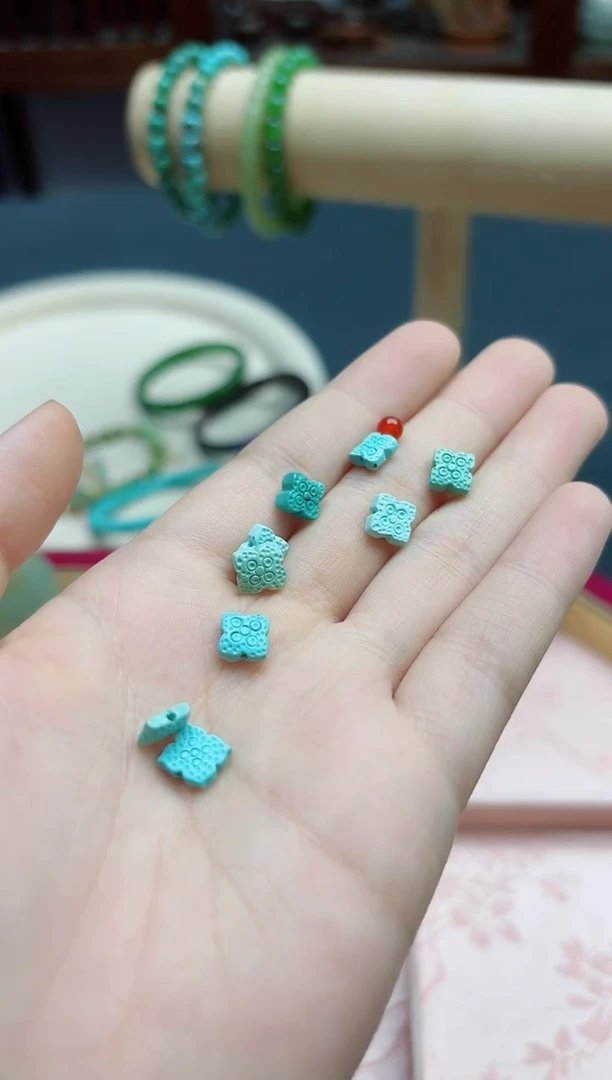 玛瑙/玉髓配饰未镶嵌玛瑙四叶配饰*1 GW多样发一