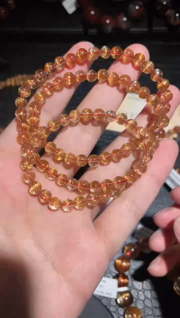 【闪购商品】水晶手链未镶嵌发晶多圈A6（多样性发其一）