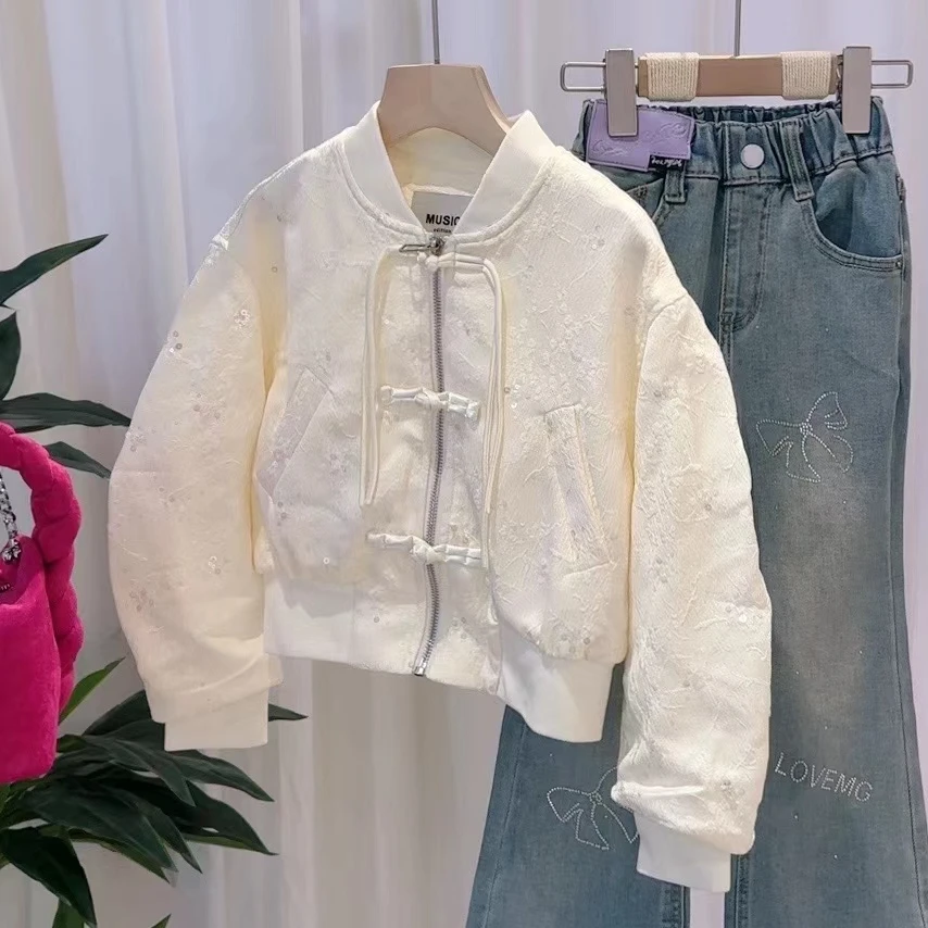 【haobaby】新中式暗纹盘扣外套1117