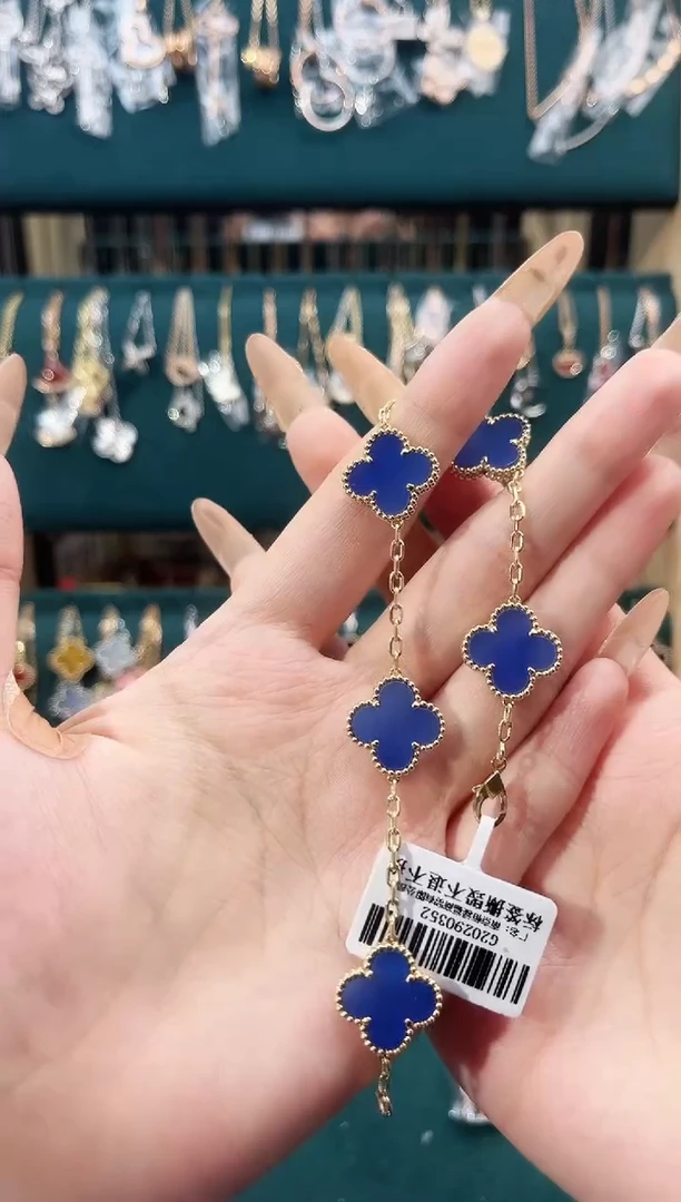玛瑙/玉髓手链18K金镶嵌18K金镶嵌 K黄五花