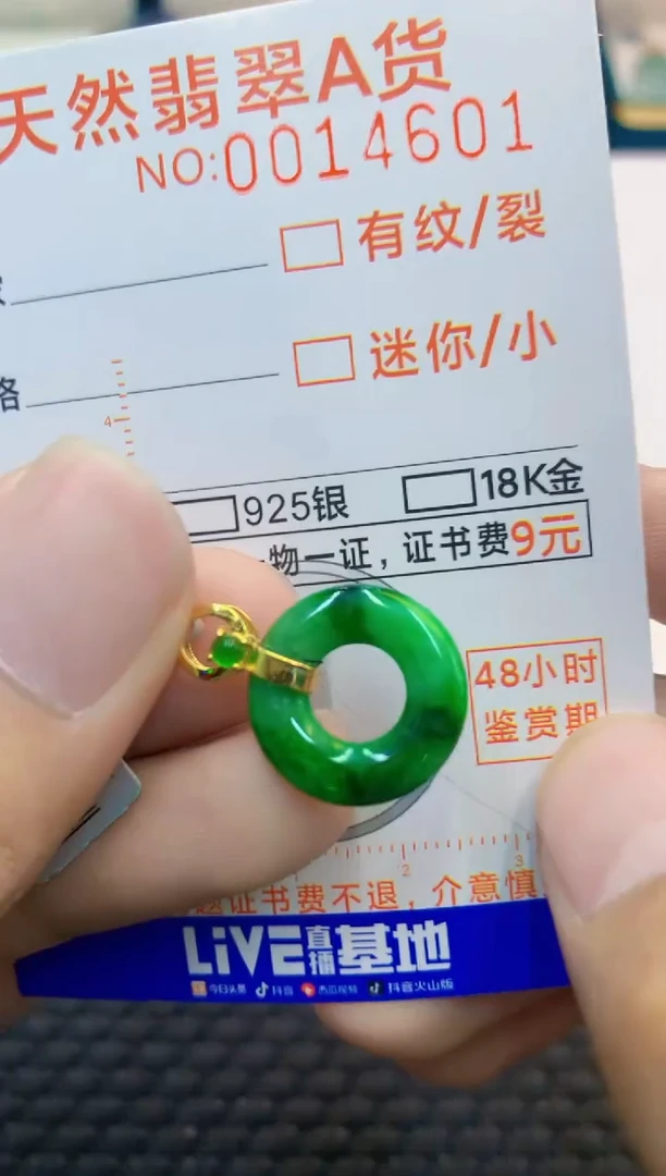 翡翠未镶嵌吊坠(不含链)1