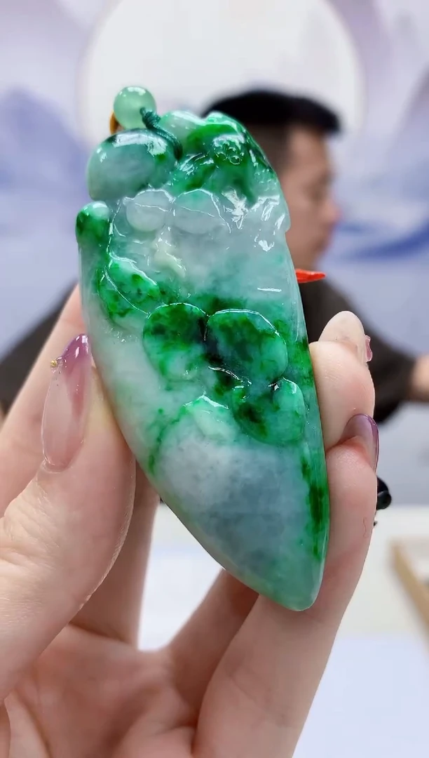 定制翡翠未镶嵌4812jw-毛货挂件45