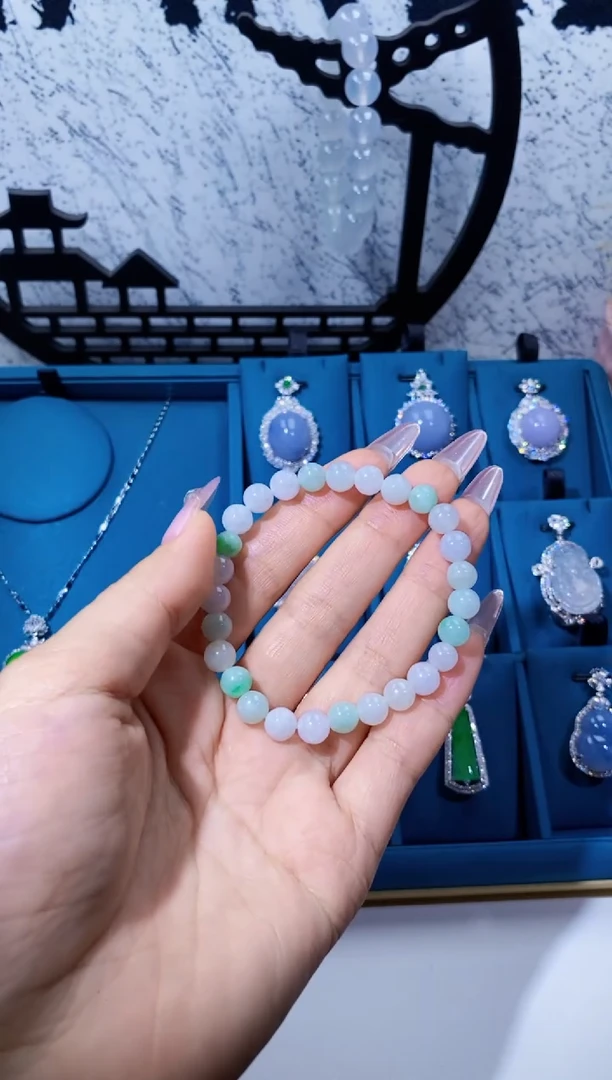 未镶嵌手链翡翠天然a货翡翠(多样性发其一)