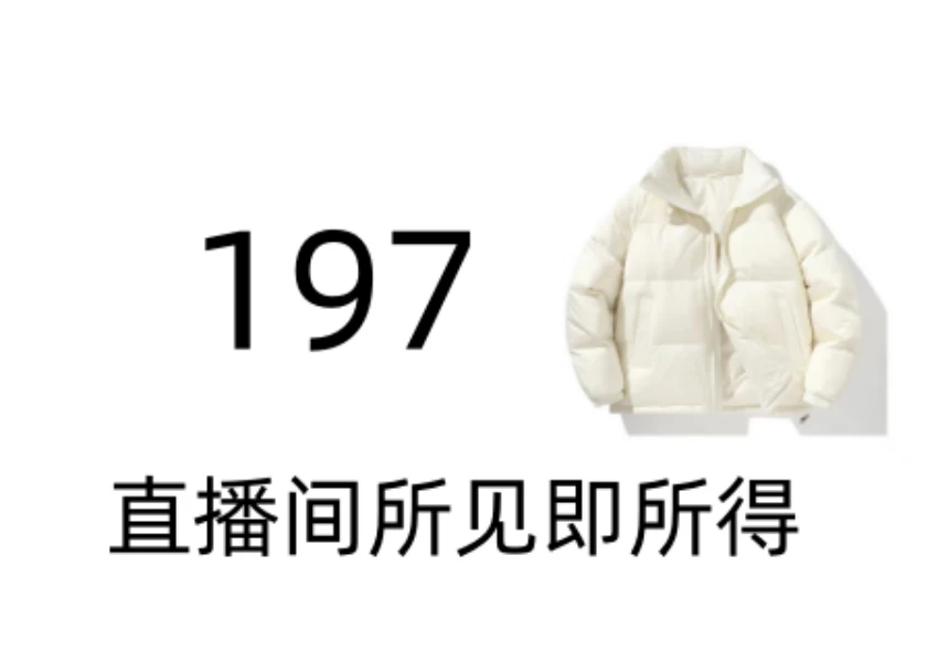 197潮奢2025新款时尚免洗设计男女同款净色棉服