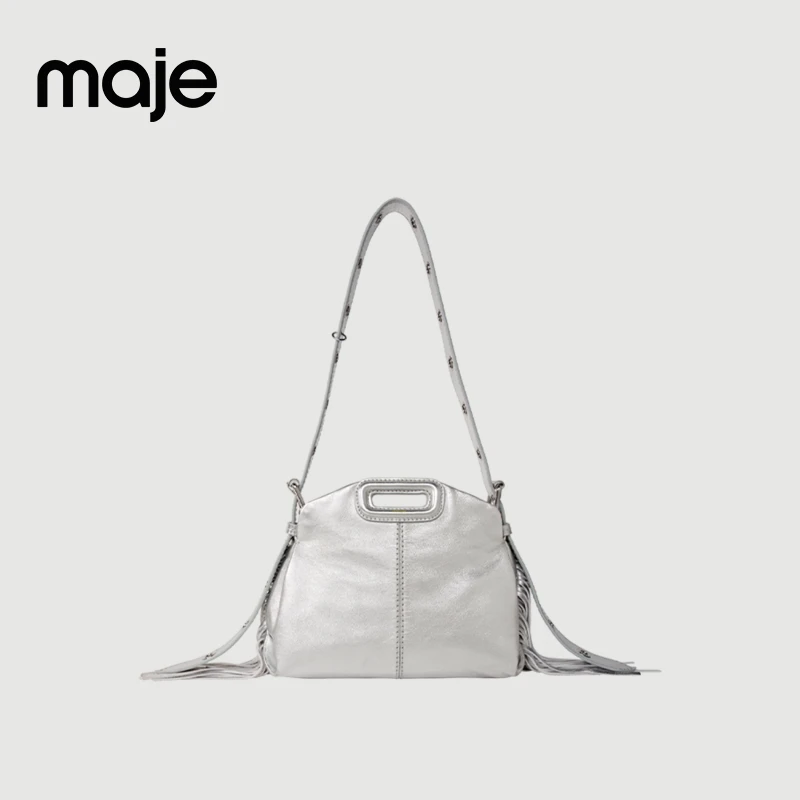 【Miss M系列】Maje经典款迷你流苏手提包单肩斜挎包MFASA00924