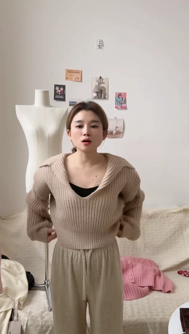 海军领大毛衣29.9