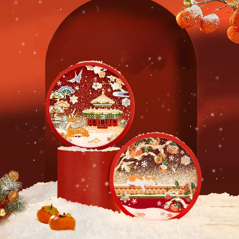 宫廷宝贝文创好物2026初雪杯垫创意精致北京博物馆旅游伴手礼祝福